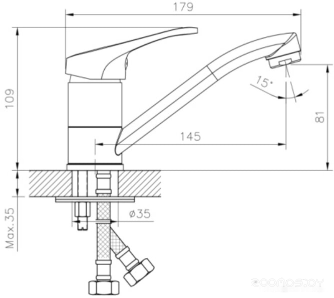 Смеситель DecoRoom DR21012, фото 2
