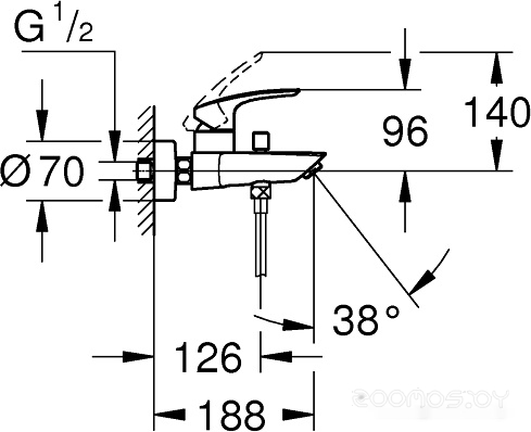 Смеситель Grohe Eurosmart 33302003, фото 4