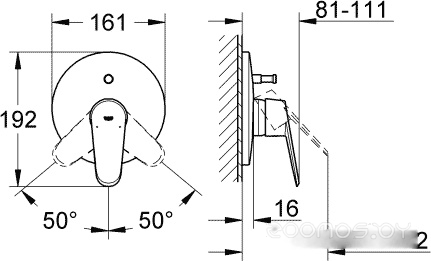 Смеситель Grohe Eurodisc Cosmopolitan [19549LS2], фото 2