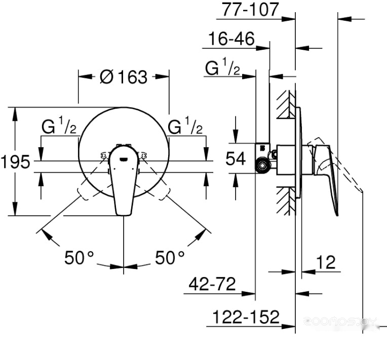 Смеситель Grohe Bauedge 29078001, фото 5