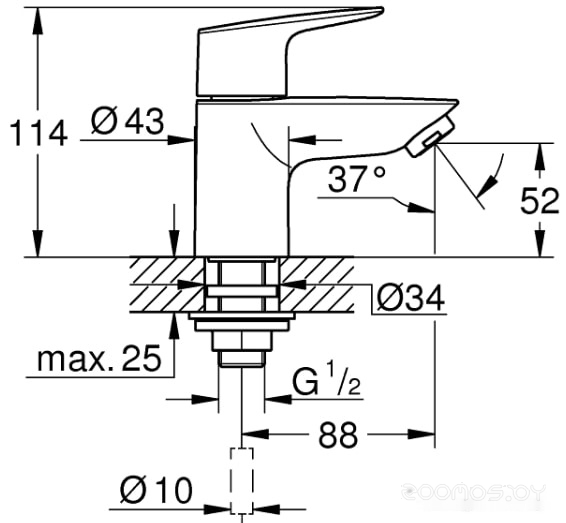 Вентиль Grohe Bauedge 20421001, фото 4