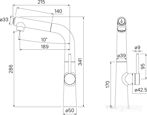 Смеситель IDDIS Pure PURBLFBi05, фото 4