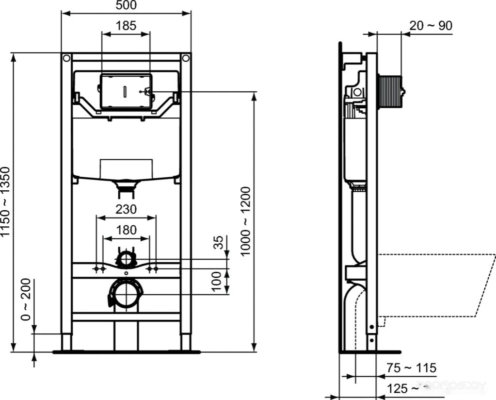 Унитаз Ideal Standard Eurovit Rimless S881201, фото 8