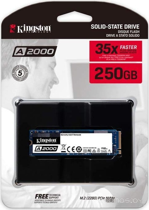 SSD Kingston a2000 250gb sa2000m8/250g, фото 3