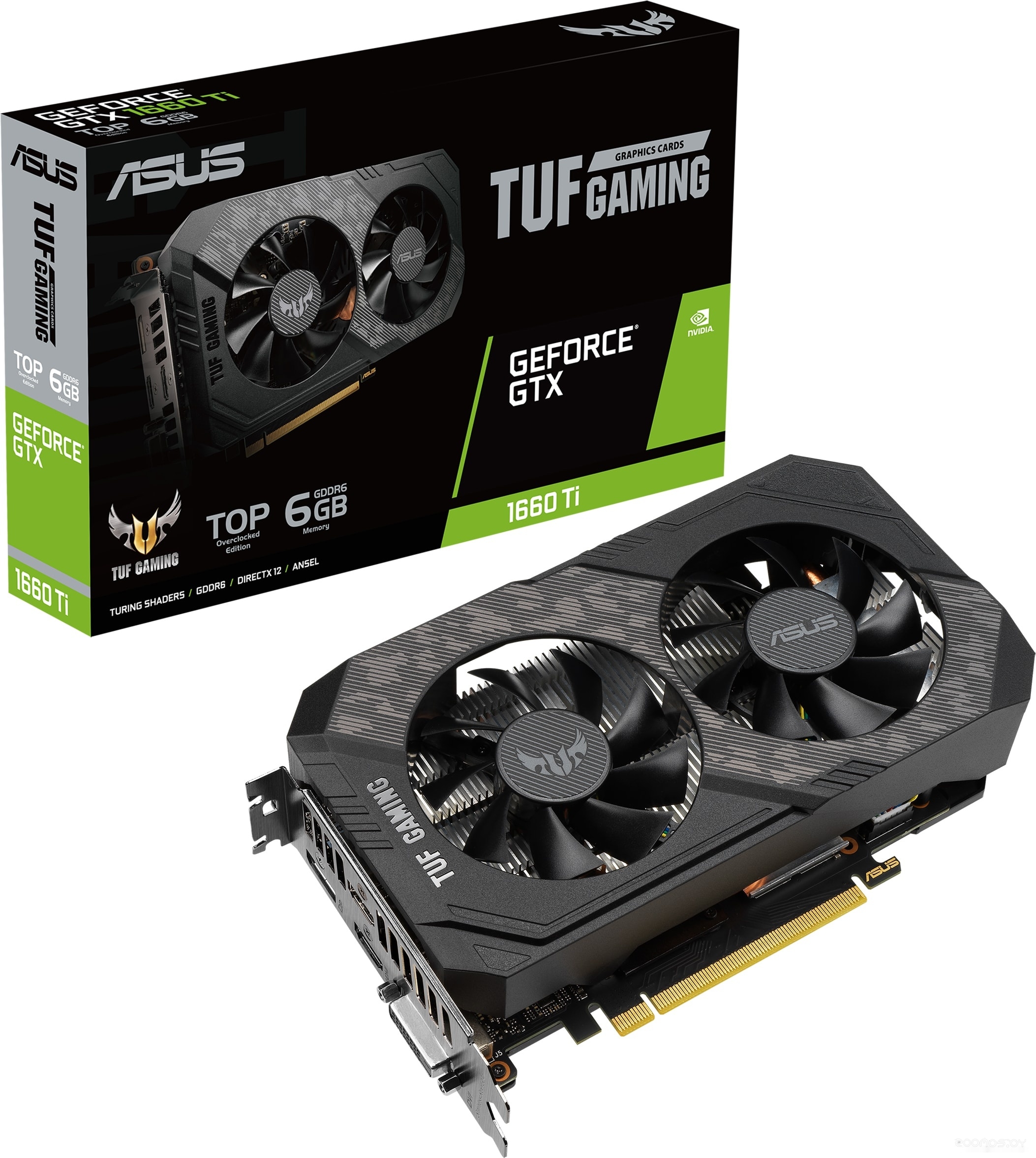 Видеокарта Asus TUF Gaming GeForce GTX 1660 Ti Evo Top Edition 6GB GDDR6, фото 10