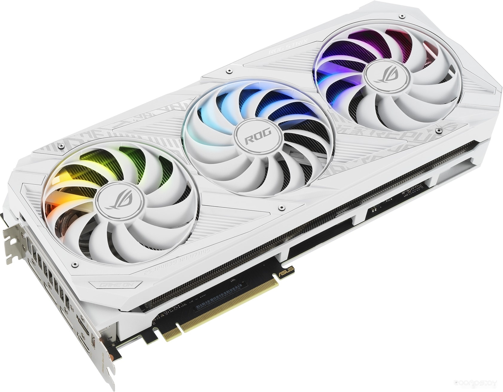 Видеокарта Asus ROG Strix GeForce RTX 3080 V2 White OC Edition 10GB GDDR6X, фото 2