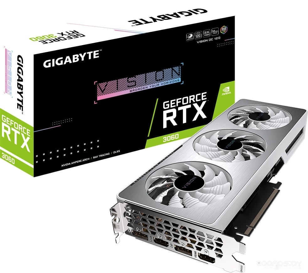 Видеокарта Gigabyte GeForce RTX 3060 Vision OC 12GB GDDR6 (rev. 2.0), фото 8