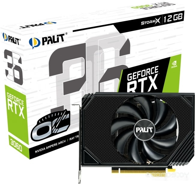 Видеокарта PALIT GeForce RTX 3060 StormX OC 12GB GDDR6 NE63060S19K9-190AF, фото 7