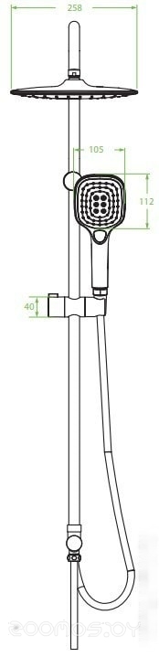 Душевая система Laveo Zorita PLZ 60KX, фото 2