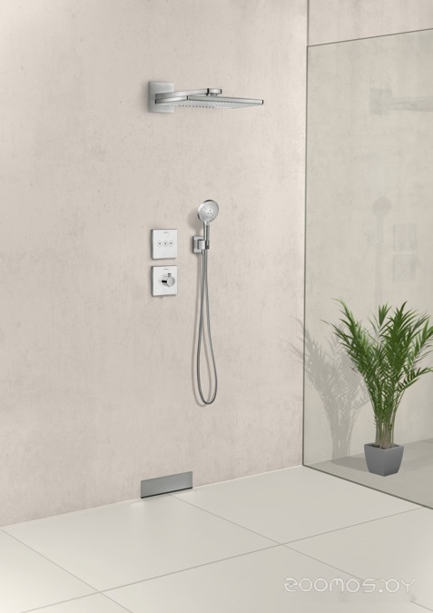 Верхний душ Hansgrohe Rainmaker Select 460 2jet 24005600 (черный/хром), фото 3