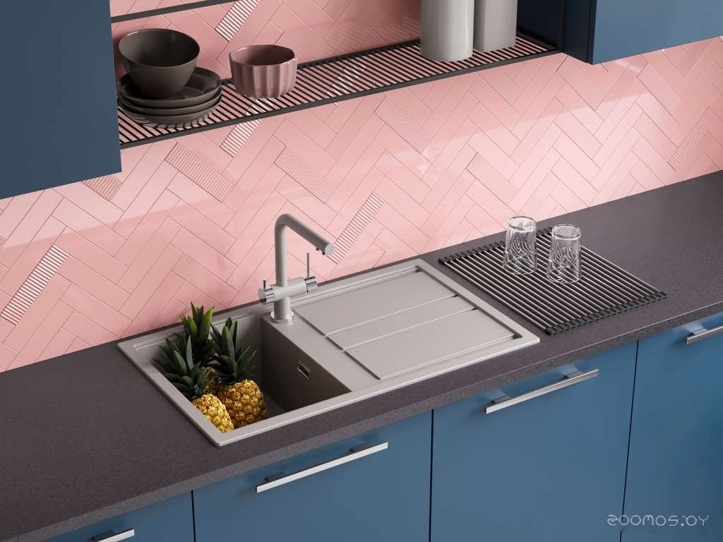 Кухонная мойка Omoikiri Kitagawa 86 GR (leningrad grey), фото 4