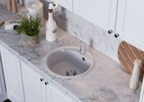 Кухонная мойка Quartz Bond 480 (лен)