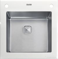 Кухонная мойка Tolero Ceramic glass TG-500 (белый)