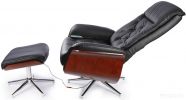 Массажное кресло Calviano 95 с пуфом (черный)