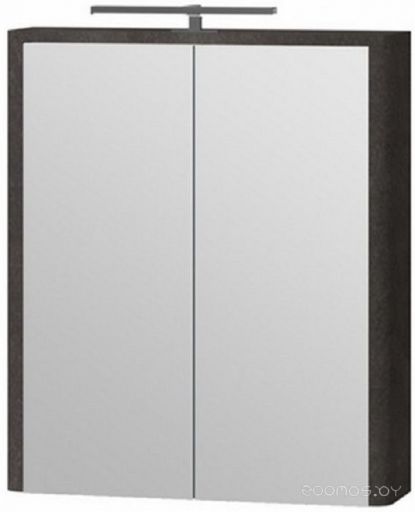 Шкаф с зеркалом Ювента Шкаф с зеркалом CШНЗ2-80 (структурный коричневый)
