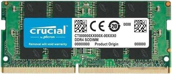 Оперативная память Crucial Basics 16GB DDR4 SODIMM PC4-21300 CB16GS2666, фото 1