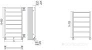Водяной полотенцесушитель Terminus Контур П6 300x700