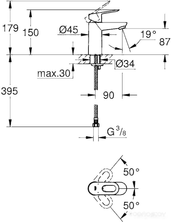 Смеситель Grohe BauLoop 23337000, фото 2