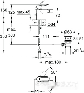 Смеситель Grohe Bauedge 23331000, фото 2