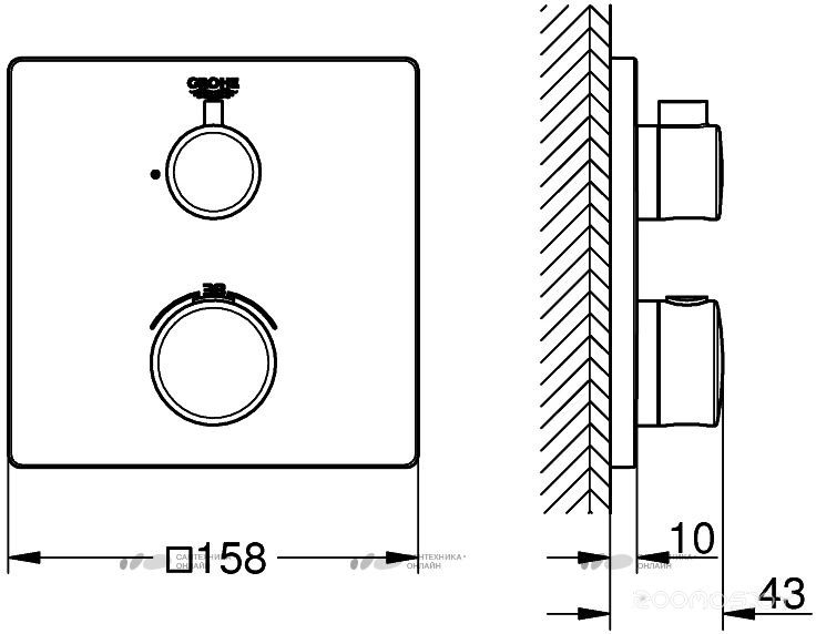 Термостат Grohe Grohtherm 24079000 для душа, фото 5