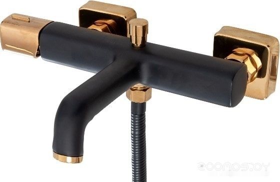 Смеситель Rea Salto REA-B6352 (черный/золотой), фото 1