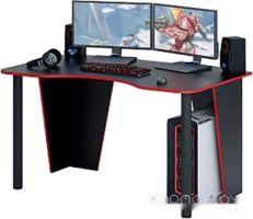 Геймерский стол MFMaster Таунт-2 (черный/красный)