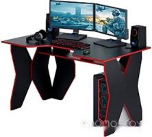 Геймерский стол MFMaster Форсаж-1 (черный/красный)