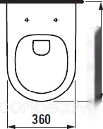 Унитаз Laufen Pack Pro Rimless 869966000000R, фото 10