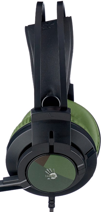 Наушники A4Tech Bloody J450 (черный/зеленый), фото 2