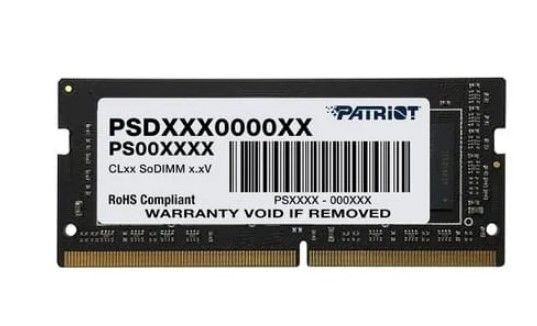 Оперативная память Patriot Signature Line 4GB DDR4 SODIMM PC4-21300 PSD44G266682S, фото 1