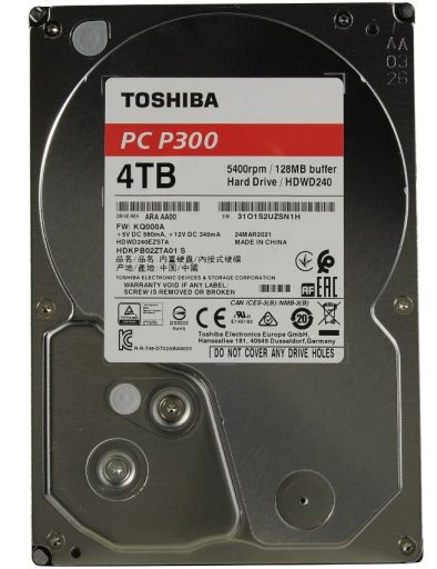 Жесткий диск Toshiba P300 4TB HDWD240EZSTA