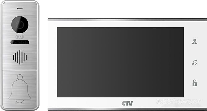 Комплект видеодомофона CTV DP4705AHD (белый)