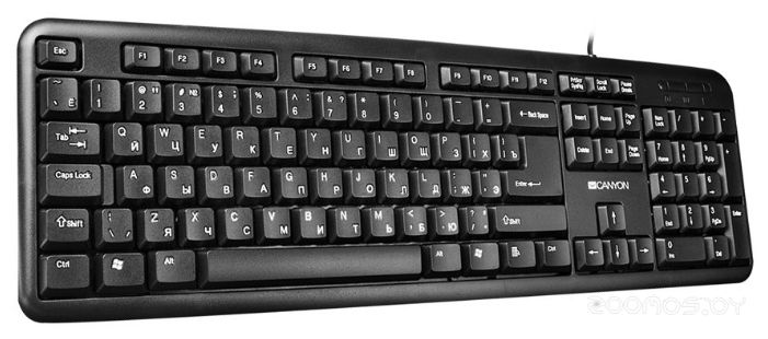 Клавиатура Canyon CNE-CKEY01 Black USB