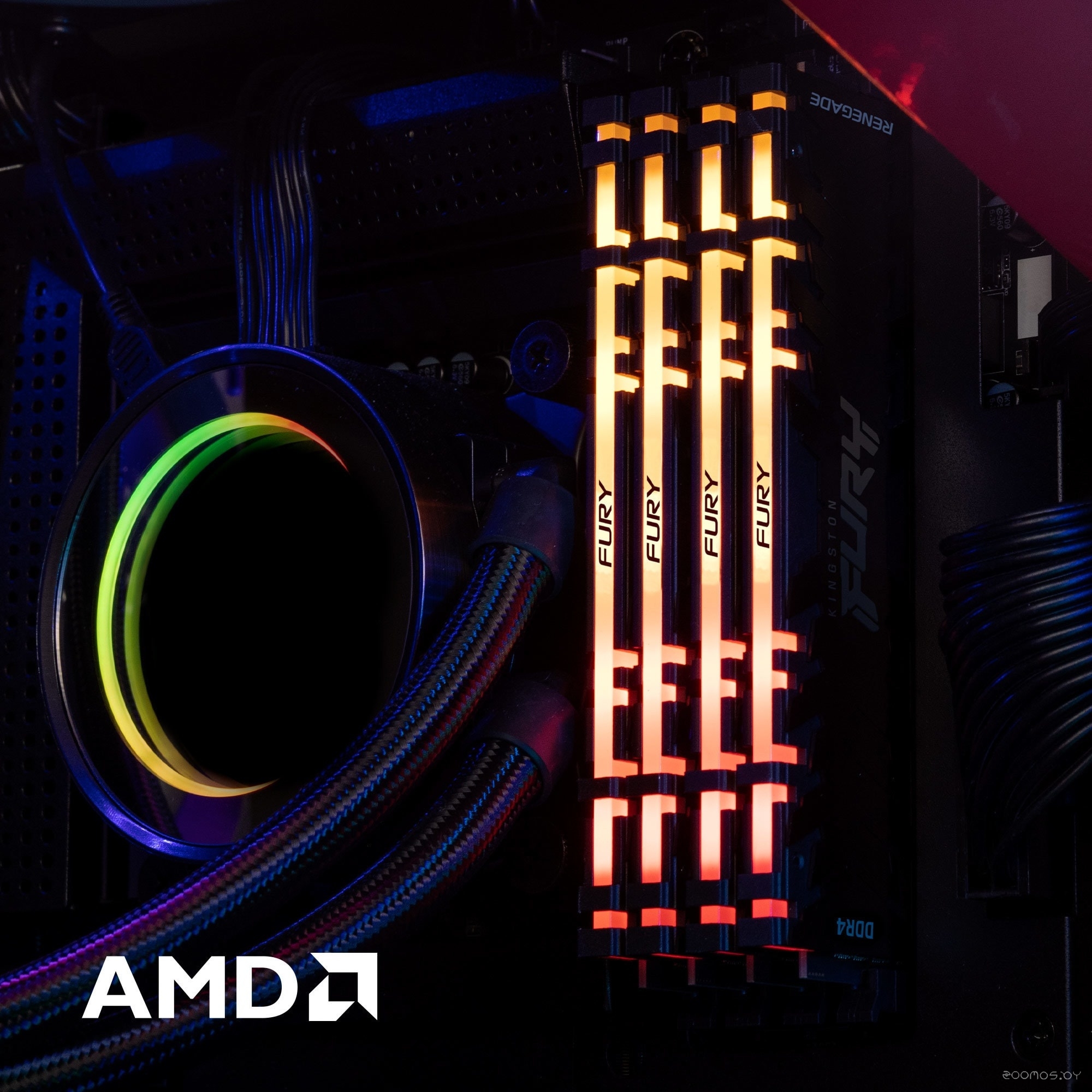 Оперативная память Kingston FURY Renegade RGB 32GB DDR4 PC4-28800 KF436C18RBA/32, фото 6