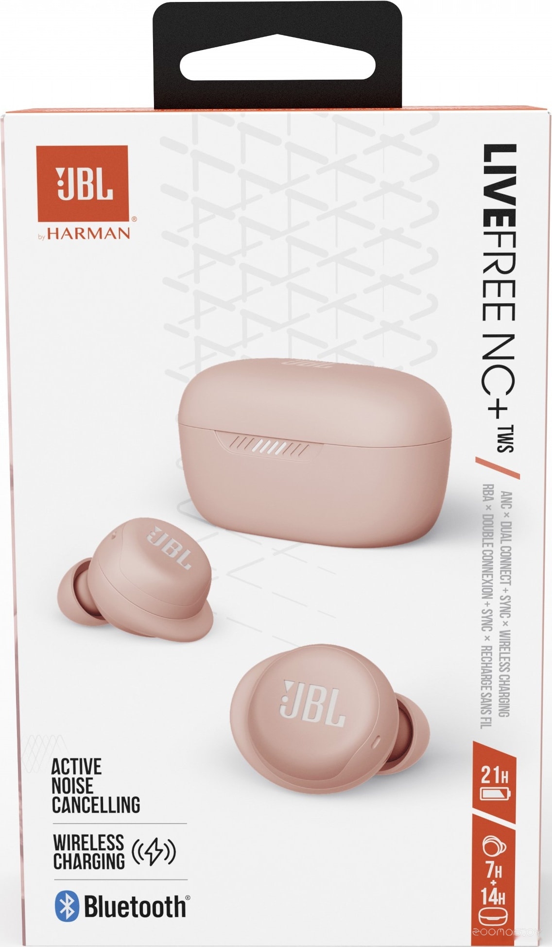 Наушники JBL Live Free NC+ (розовое золото), фото 5