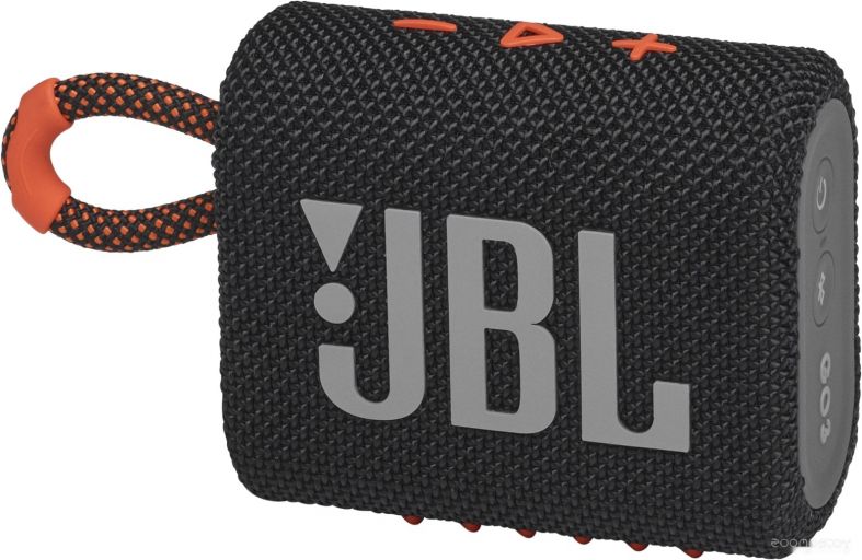 Беспроводная колонка JBL Go 3 (черный/оранжевый)