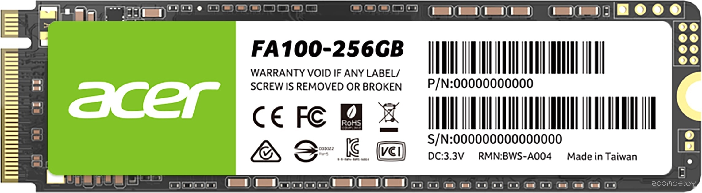 SSD Acer FA100 256GB BL.9BWWA.118, фото 2