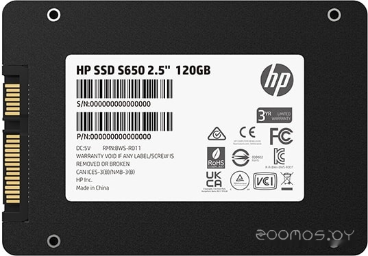 SSD HP S650 120GB 345M7AA, фото 4