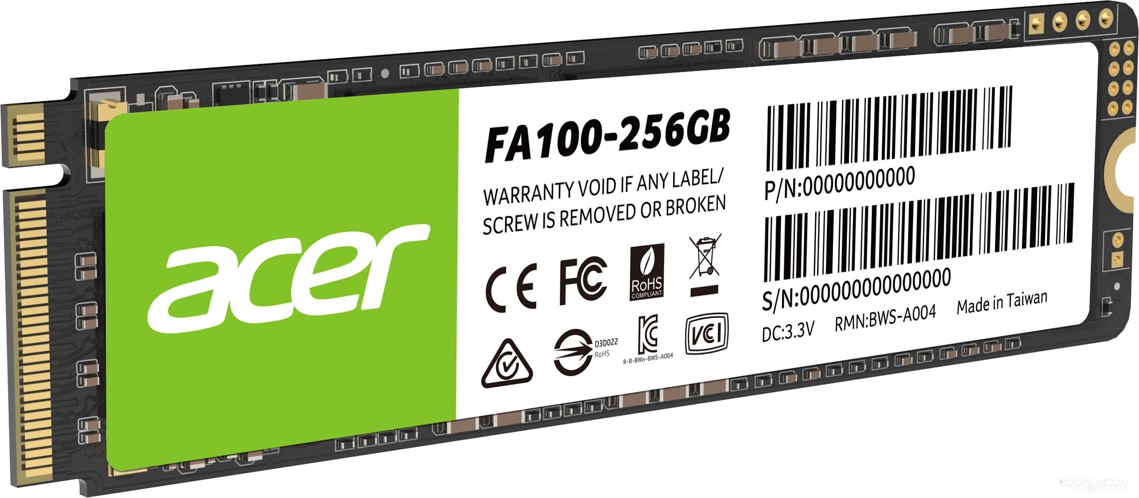 SSD Acer FA100 256GB BL.9BWWA.118, фото 3