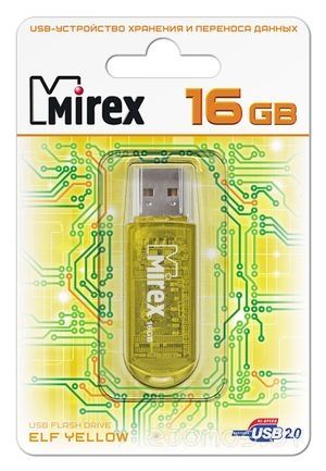 USB Flash Mirex ELF 16GB (Yellow)