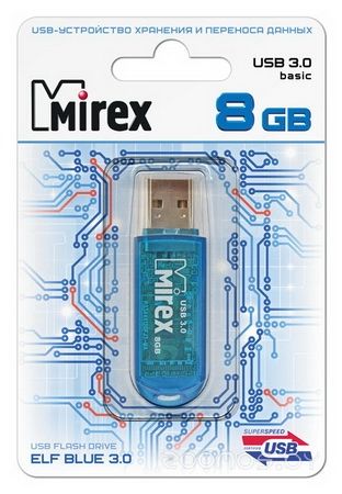 USB Flash Mirex ELF USB 3.0 8GB (Blue)