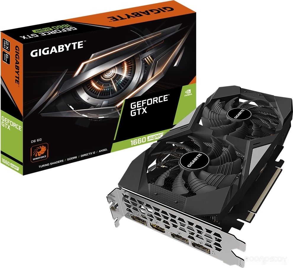 Видеокарта Gigabyte GeForce GTX 1660 Super D6 6?GB GDDR6 GV-N166SD6-6GD, фото 5