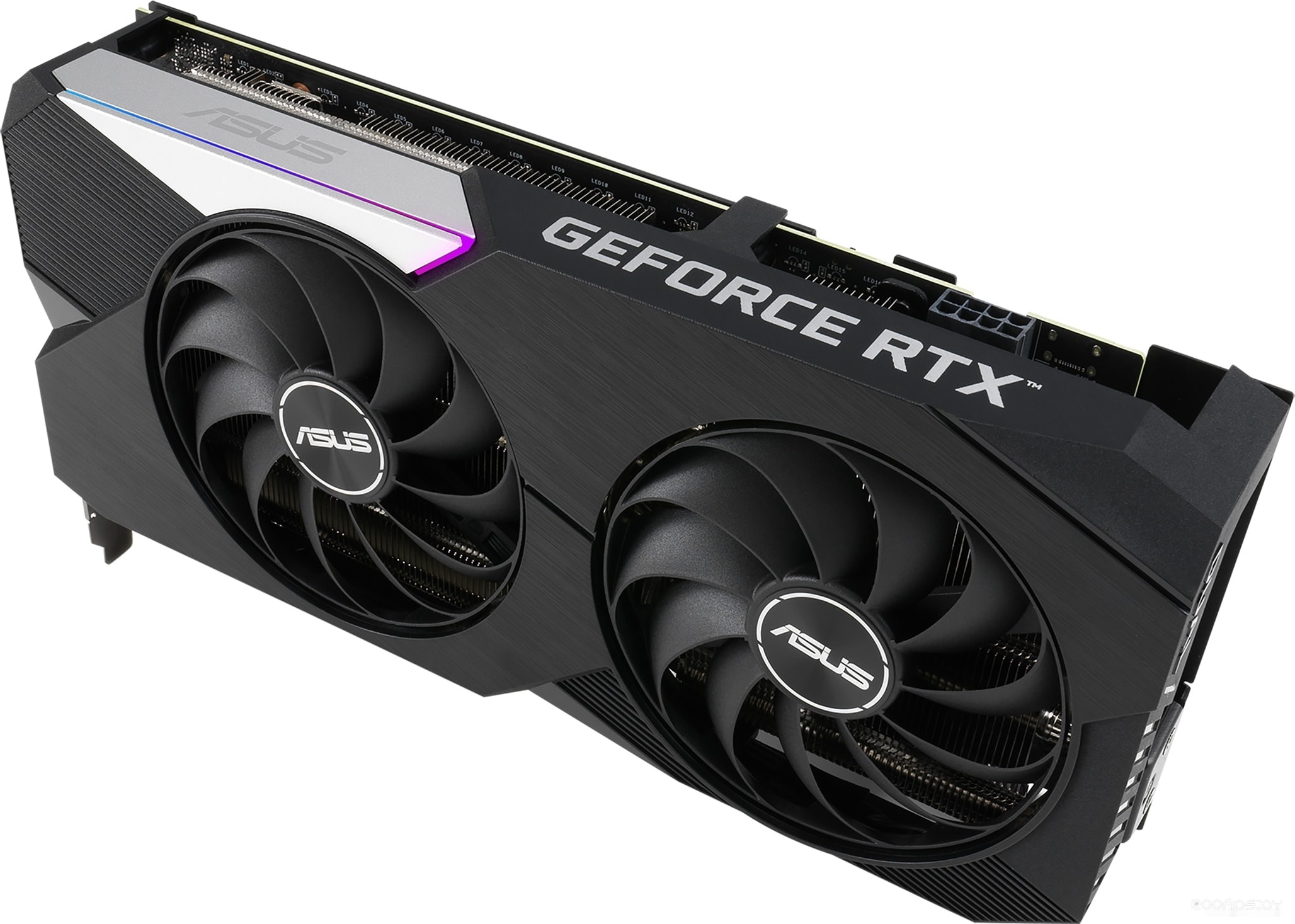 Видеокарта Asus Dual GeForce RTX 3060 Ti V2 OC Edition 8GB GDDR6, фото 9