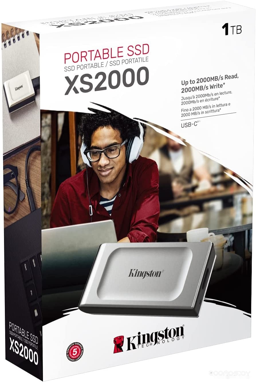 Внешний накопитель Kingston XS2000 2TB SXS2000/2000G, фото 5