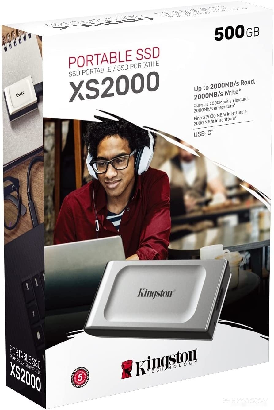 Внешний накопитель Kingston XS2000 500GB SXS2000/500G, фото 4