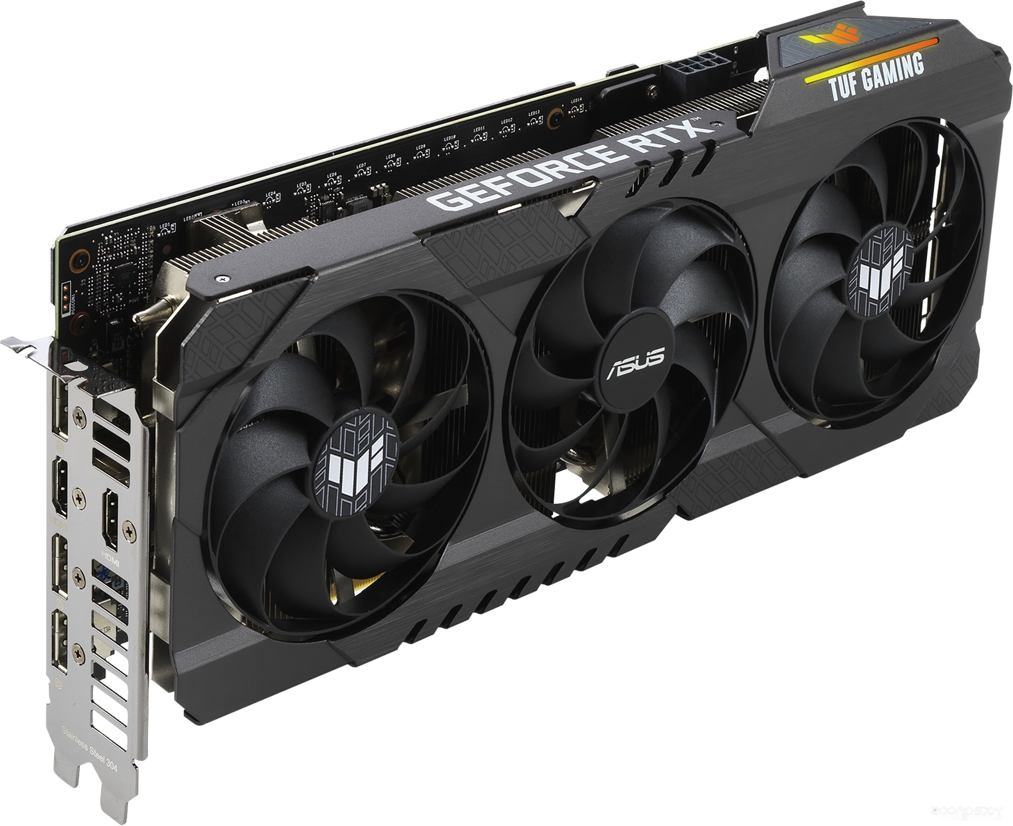 Видеокарта Asus TUF Gaming GeForce RTX 3060 V2 OC Edition 12GB GDDR6, фото 4