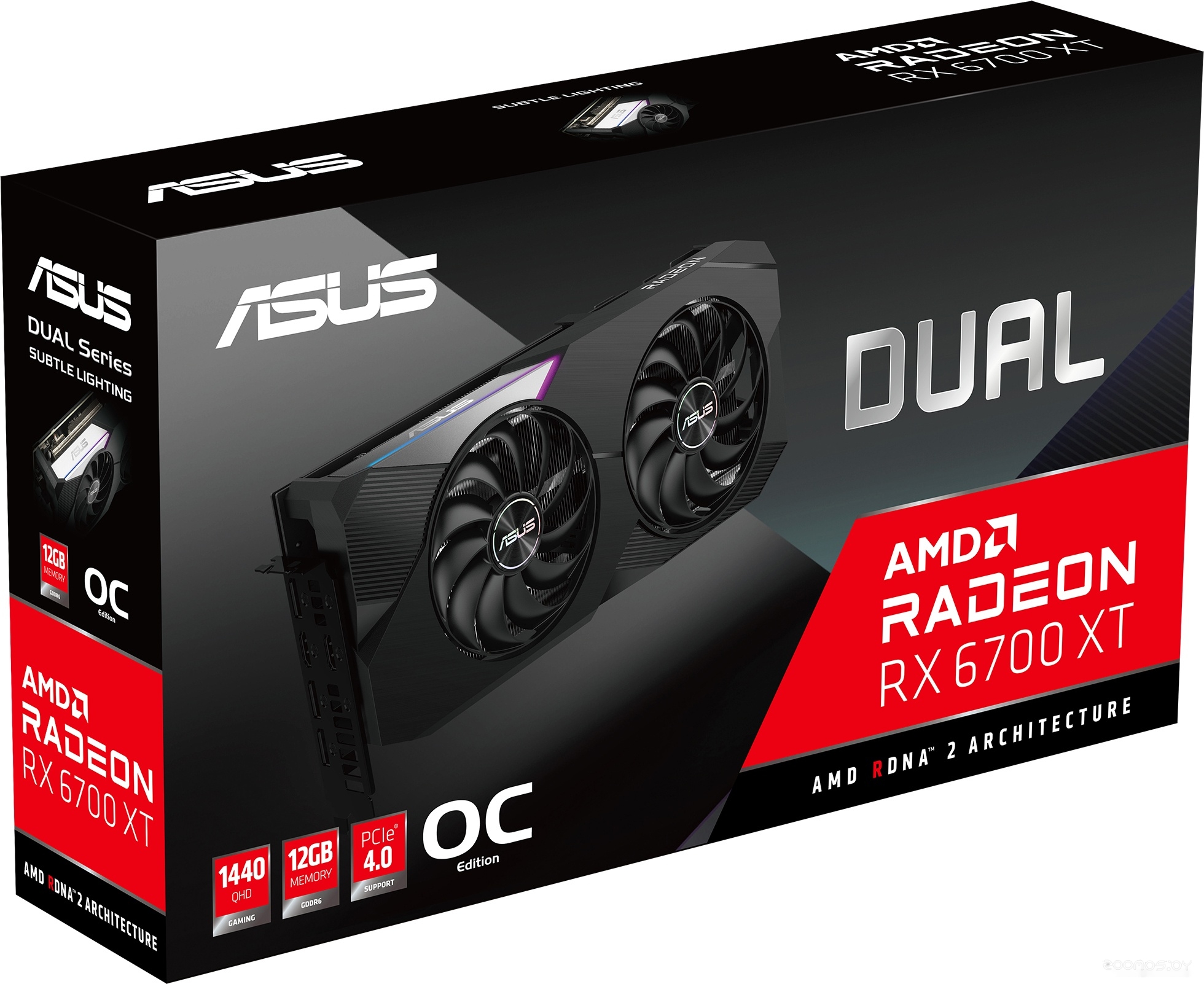 Видеокарта Asus Dual Radeon RX 6700 XT OC Edition DUAL-RX6700XT-O12G, фото 6