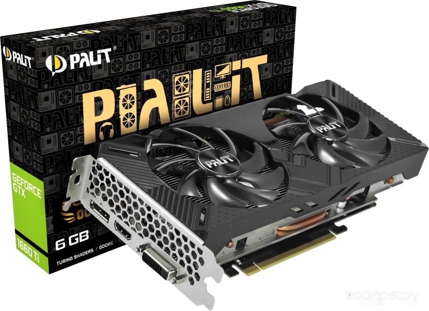 Видеокарта PALIT GeForce GTX 1660 Ti Dual OC 6GB GDDR6 NE6166TS18J9-1160C, фото 14