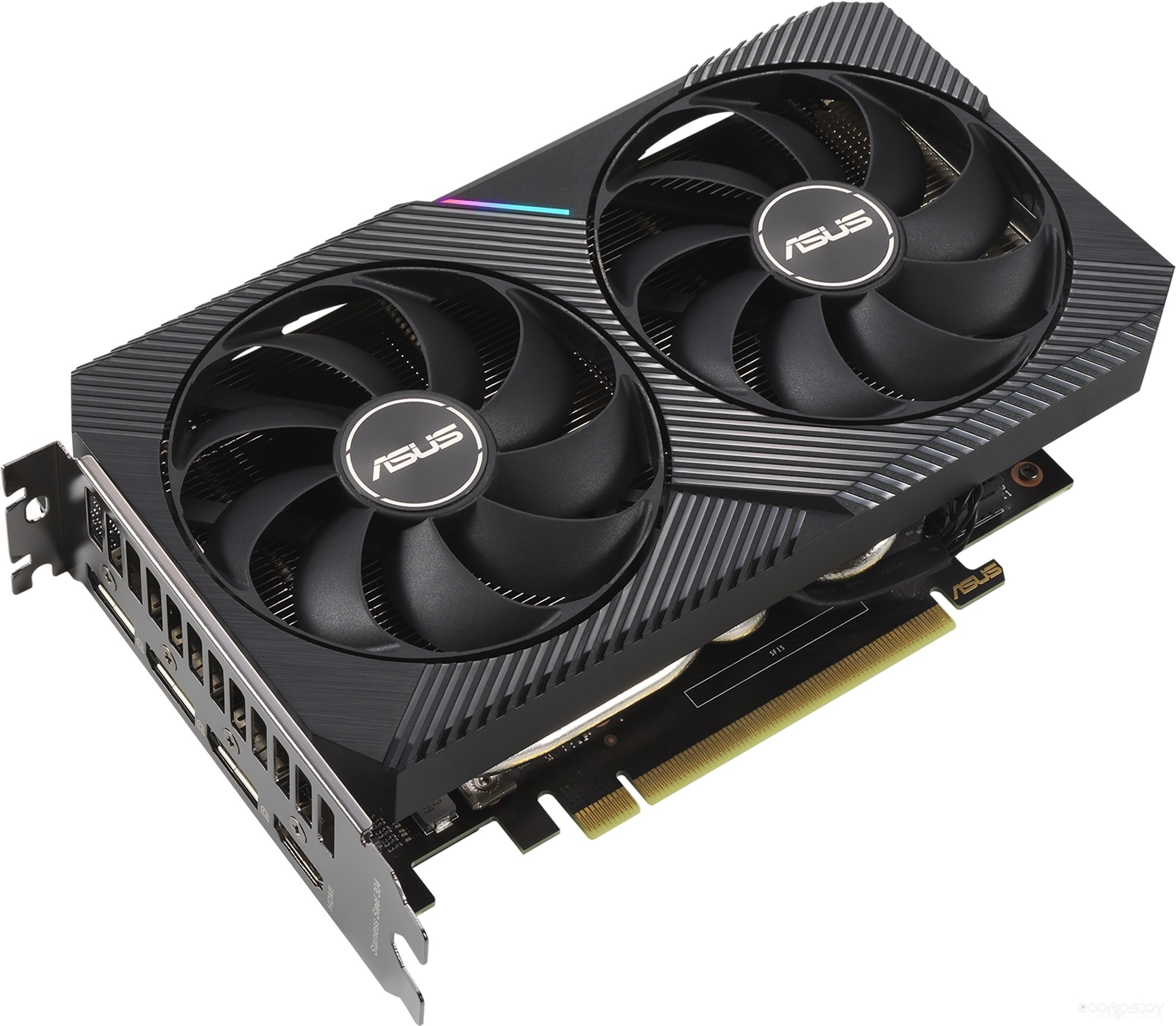 Видеокарта Asus Dual GeForce RTX 3060 Ti V2 Mini OC Edition 8GB GDDR6, фото 2