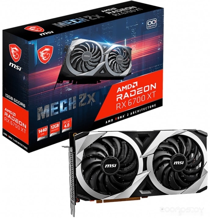Видеокарта MSI Radeon RX 6700 XT Mech 2X OC 12GB GDDR6, фото 5